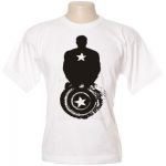 Camiseta Capitão-América " Silhueta "